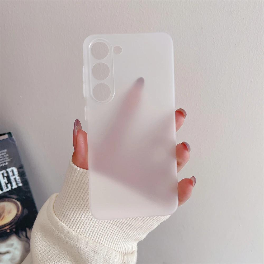 Ultra Thin Matte Translucent Phone Case for Samsung Galaxy S26Ultra S26 Pro S25 Edge S24 S23 A57 A37 A27 A17 A07 A54 Note20Ultra Camera Protect Cover