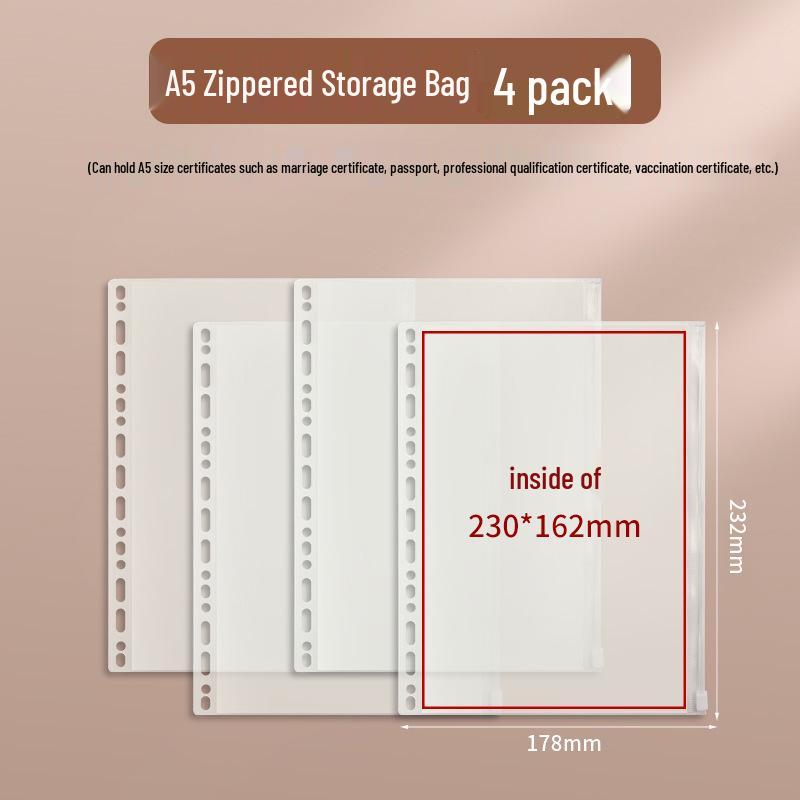 A4 Familien Dokumentenaufbewahrungstasche für Urkunden & Reisepässe, Reißverschluss