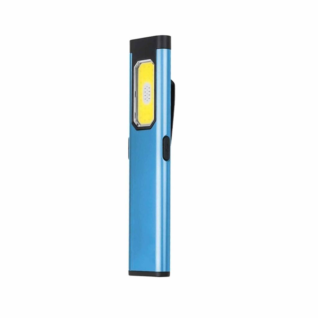 Portable USB Flashlight – Magnetic Rear Light with Back Clip, Multi-Functional Outdoor Work Lamp for Camping, Garage &