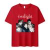 Twilight Film Edward Cullen Grafik T-Shirts Herren Mode Baumwolle Kurzarm T-Shirt Damen Retro Oversized T-Shirt Streetwear