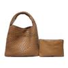 Women's Large Capacity Cross-Border Woven Shoulder Bag - Versatile Shopping & Commuter Tote