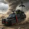 Series Storm Radar Chasing Vehicle TIV 2 TV Tornado Titus Car Model Building Bricks Intercept Chariot Armored Vehicle Toys