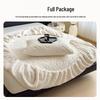 G5Z2025 Winter Warm Plush Non-Slip Taffeta Fitted Bed Sheet - Single/Double Size