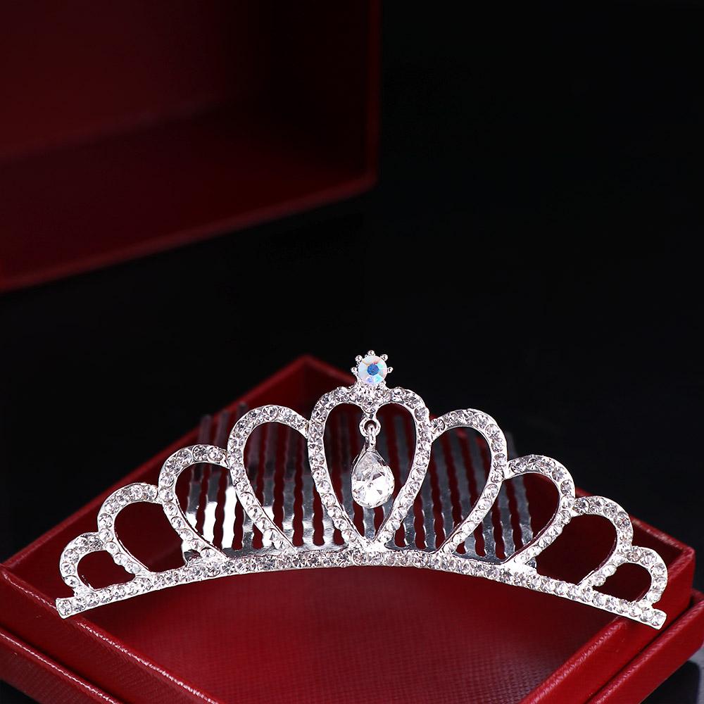 Tiara Hair Comb Sweet Shiny Headwear Wedding  Jewelry Fashion Accessories Hair  Styling Accessories