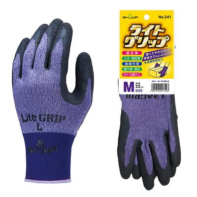 Leichte Arbeit Showaglove 341 Light 1 Paar Handschuhe Nein. Griff, Lila, Mittel,