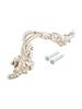 Door Handle Chrome White Zinc Alloy Cabinet Handle Retro Elegant Design Zinc Alloy Material Furniture Enhancement