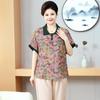 Women's Plus Size Floral Print Two-Piece Summer Outfit