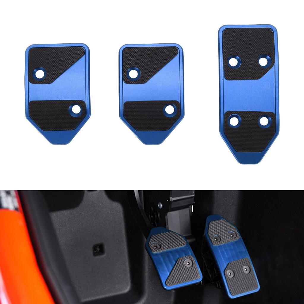 Beschleuniger Bremse Pedal Abdeckungen Rutschfest Gummi und Aluminium Stilvoll Auto Fußpedal Pads