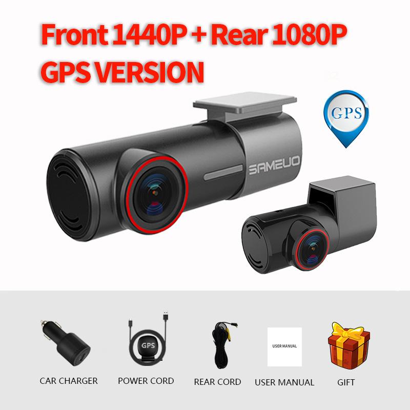 Sameuo Dash cam Hidden camera Car DVR Auto Video Recorder dashcam night vision 24H ParkingWifi APP Car Camera Black Box