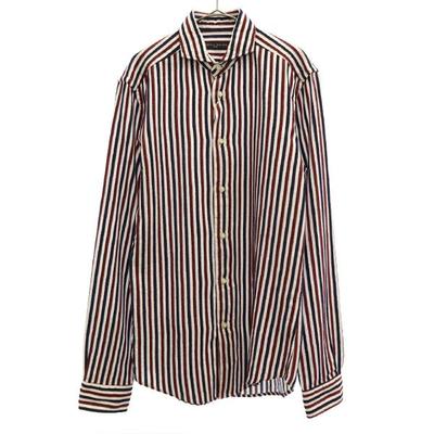 Unused BRIAN DALES Made In Italy Stripe Long Sleeve Shirt Men's Used