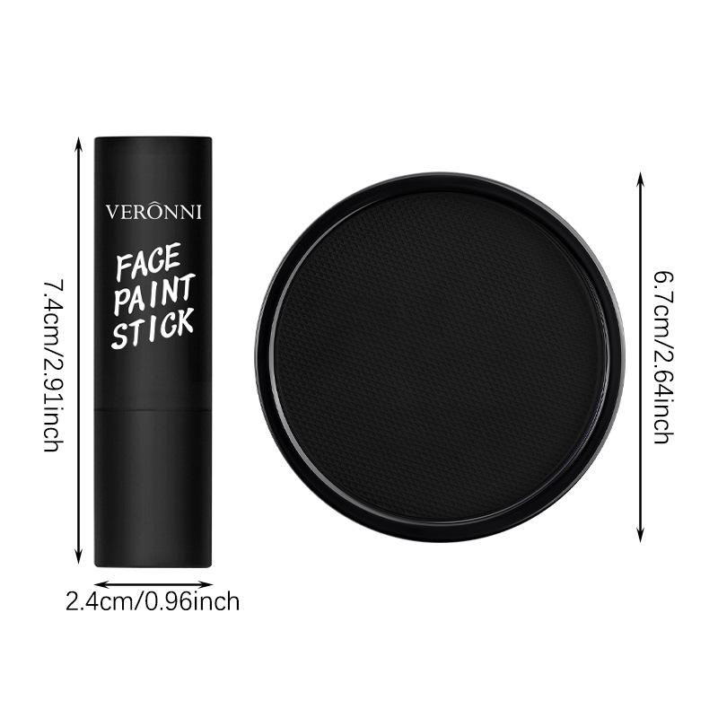 Halloween Körperbemalungs-Set mit Farbstiften, Hochpigmentiertes Bühnen-Cosplay Gesichts- & Körper-Make-up, Wasserdicht & Leicht zu Verblenden