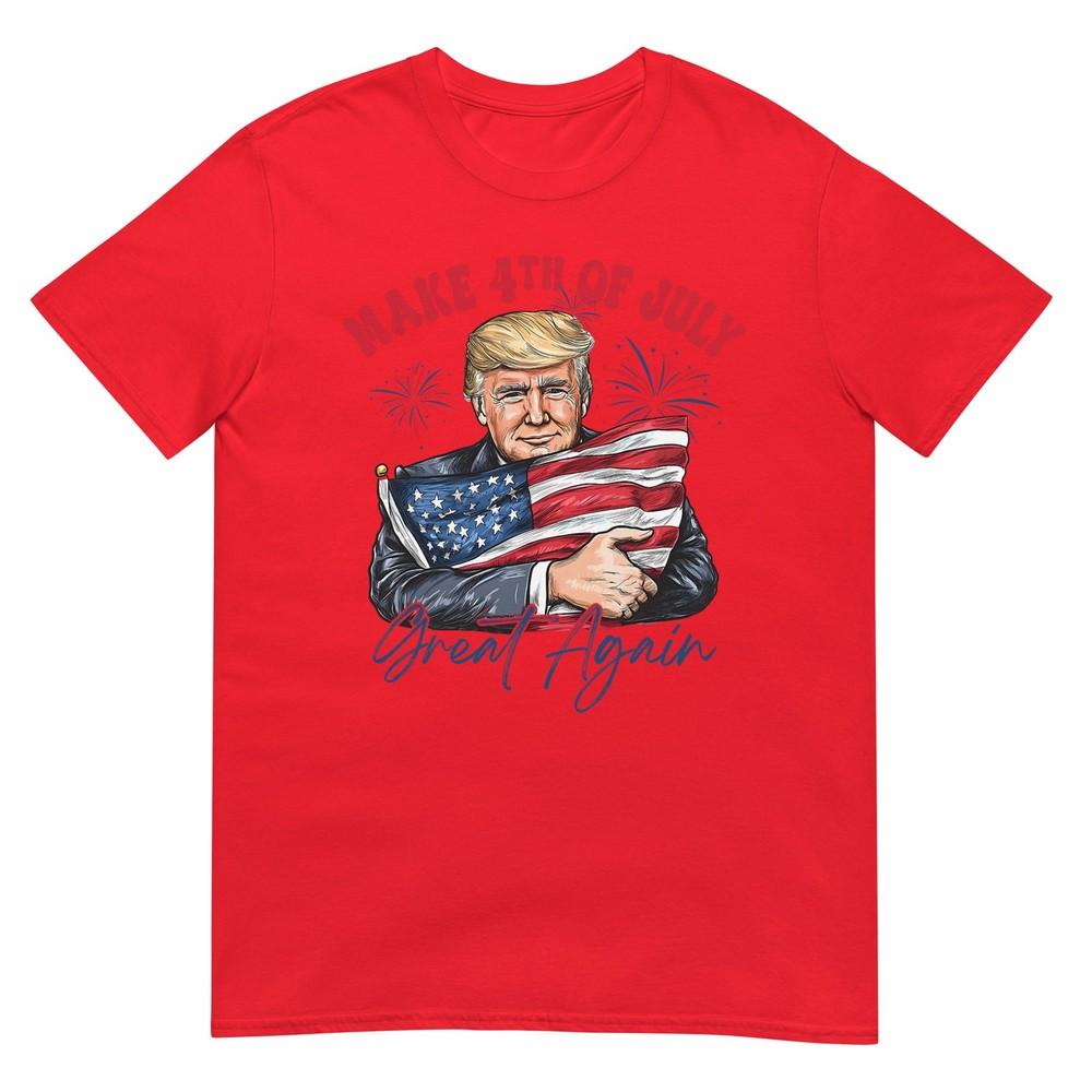Make 4th Of July Great Again Funny Trump Patriotic Usa TShirt S