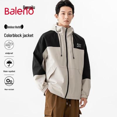 Baleno Men's Hooded Color-Block Windbreaker Jacket