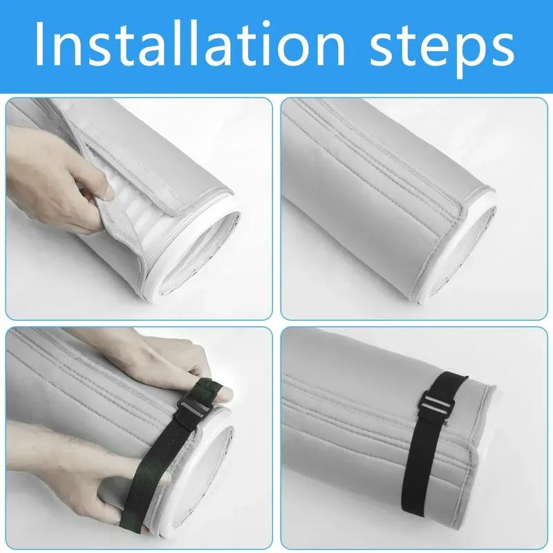 Quality Universal Air Conditioner Hose Cover Exhaust Pipe Protection Cover Waterproof Dustproof Heat Insulation Wrap Portable