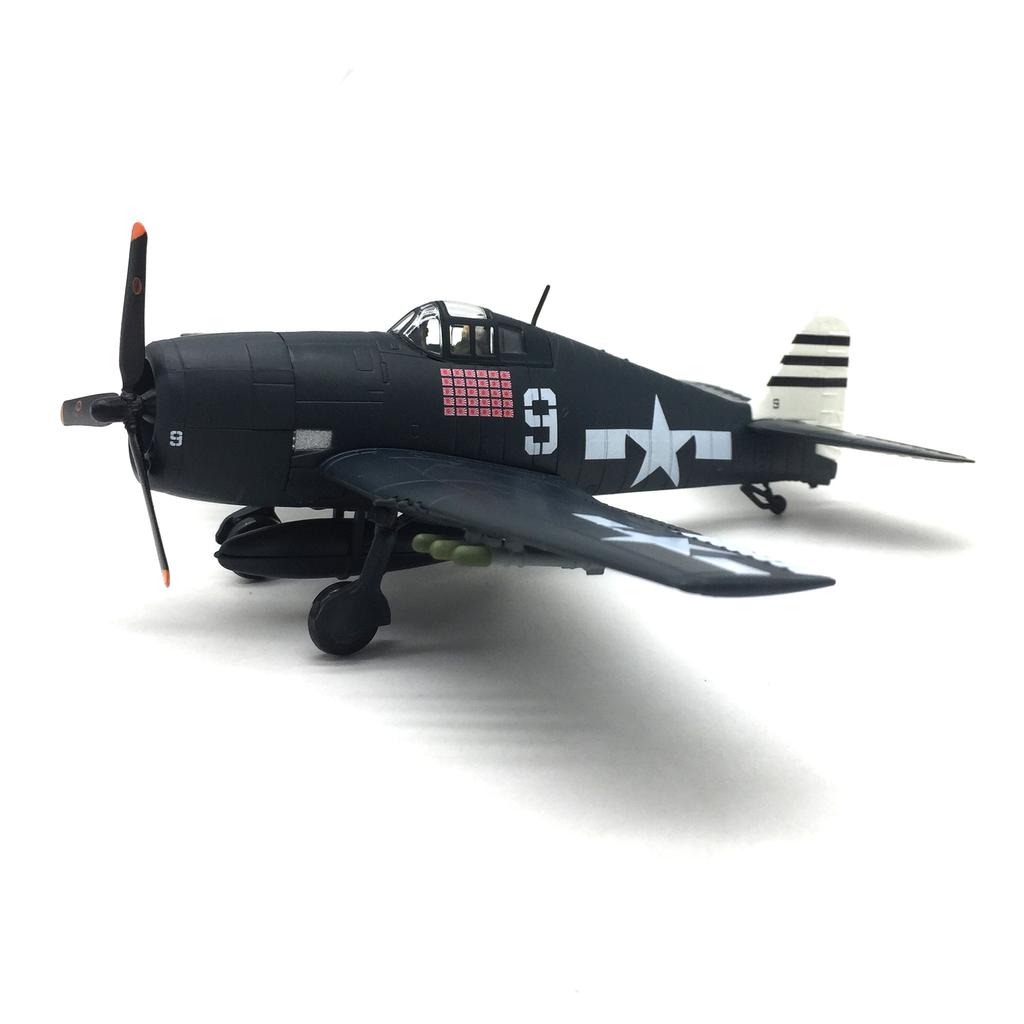 1:72 WWII US F6F Hellcat Carrier-Based Fighter Diecast Airplane Model Alloy Military Aircraft Finished Display Collectible Toy