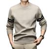 Men's Trendy Thick Jacquard Knit Sweater - Warm, Anti-Pilling, Light Luxury for Autumn/Winter