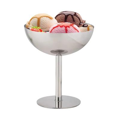 Eisbecher Salatschüssel Edelstahlschüssel Dessert Obstteller Snackschale Eisbecher Metallhalter