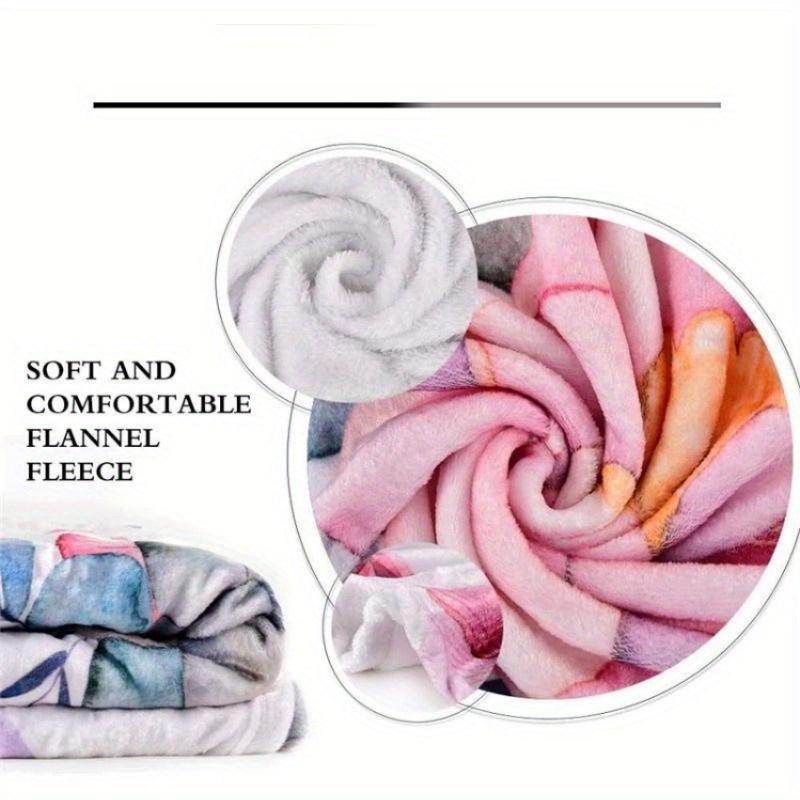 Couverture Flottée Douce Chorzów, Jeté Toutes Saisons, Design pour Camping, Voyage en Voiture, Randonnée, Canapé, Lit, Bureau, Cadeau Parfait pour les Fêtes