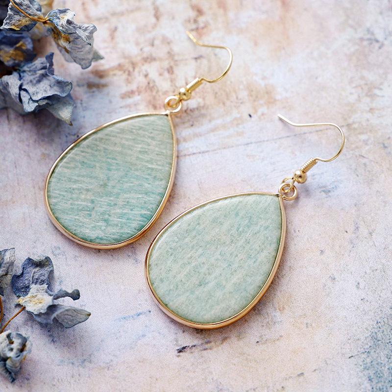 Bohemian Simple Water Drop Crystal Pendant Earrings Earrings Fashion Jewelry