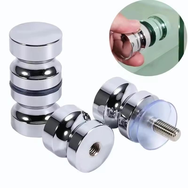 Stylish Shower Glass Door Handle,Sliding Shower Doors Knob,Double Sided Pull Hardware Replacement Parts For Bathroom Glass Doors