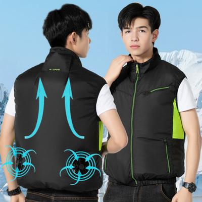 Yousheng Fan Vest with Adjustable Wind Speed Powerful Dual Fan Cooling Ergonomic Design Summer Heat Relief Cooling Waistcoat
