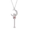 Anime Cartoon Sailor Moon Stick Crystal Pendant Necklace Jewelry Accessories