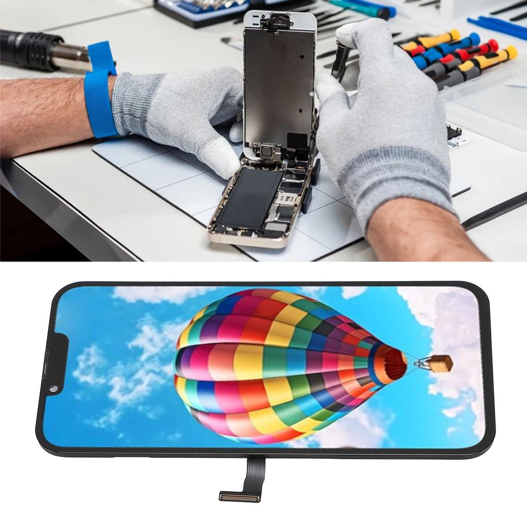 6.1in Phone Screen Assembly Water Resistant Touch Screen Display Digitizer with Repair Tools for IOS