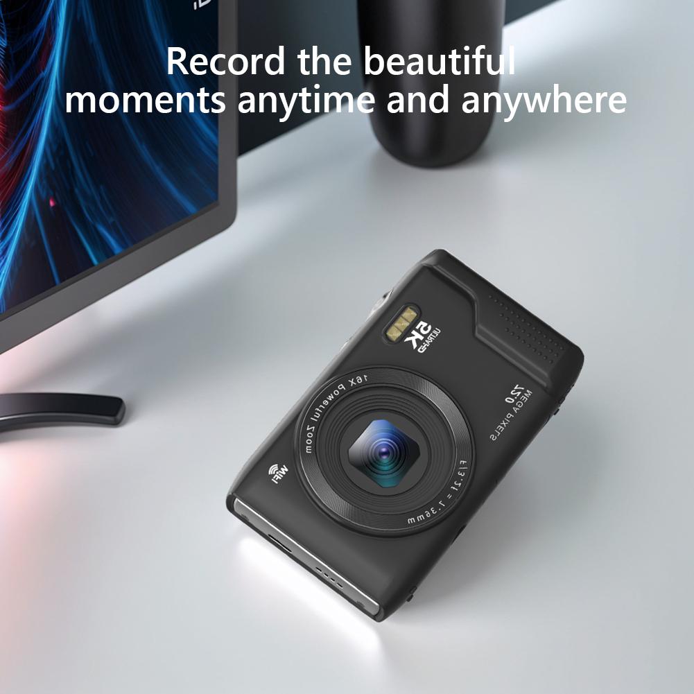 Digital Camera 5K Vlogging Camera 16X Zoom Video Camera 2.8inch LCD Screen for Teens Adult Beginner