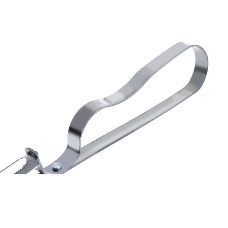 Multifunctional Stainless Steel Kitchen Tooth Type Planer Fruits and Fruit Peeler 16.5*2.5cm