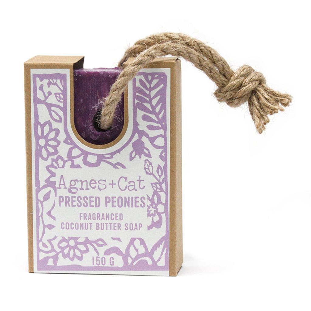 Soap On A Rope Bar - Pressed Peonies