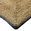 Tapis - THE DECO FACTORY - FUNNY JUTE RECTANGLE BANDE - 160x230 cm - 80% jute/20% coton - Bande gris foncé