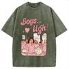 Couple Men Tees Casual Dropped Shoulder Round Neck Sporty Tops Holiday 100% Cottons Japanese Style Harajuku T-shirts