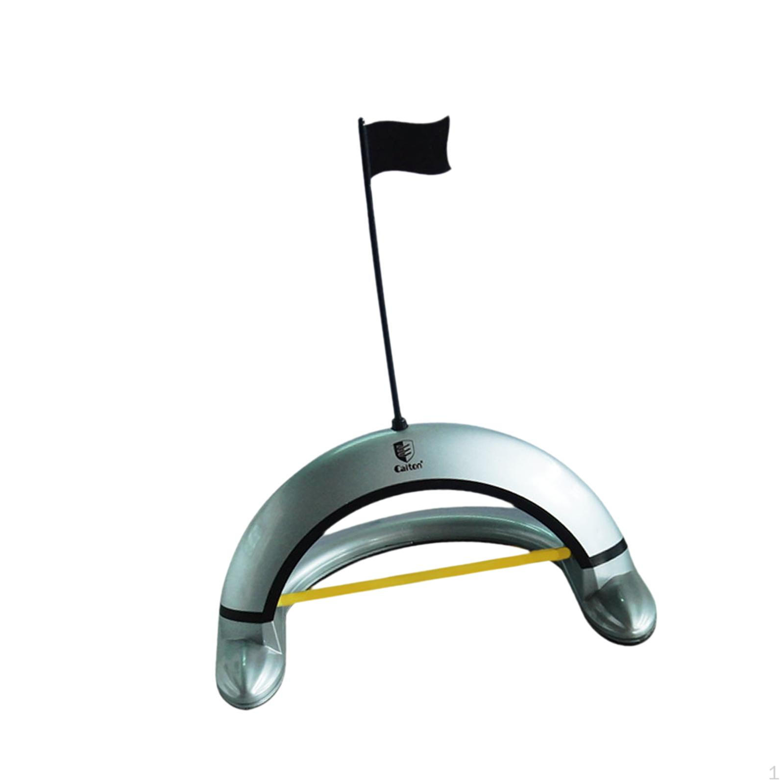 

Golf Putting Gate , Aid,Golf Equipment,Golfer Gift,Portable,with Flag Practice for Indoor Sliver