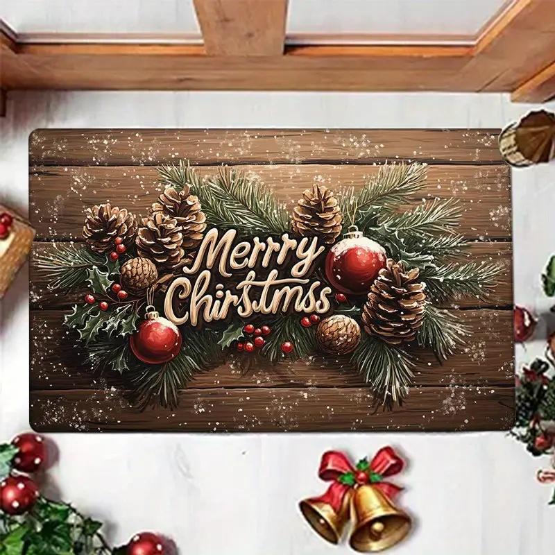 Christmas Gnomes Doormat: Festive and DelightfulHome Decor Bedroom Living Room Entryway Floor Mat Kitchen Bathroom Carpet