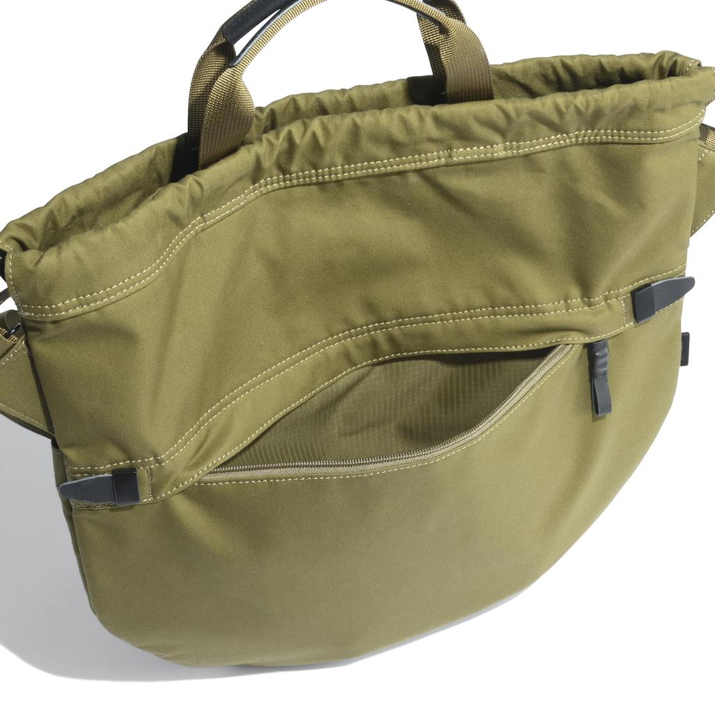[Antrac] CITY RAF Helmet Bag, Drawstring, One-Shoulder, Ventile Fabric, Waterproof, A4 Size, No. 60030