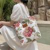 New Fresh Style Tote Bag for Women, Large Capacity Casual Shoulder Handbag, Commuter and Shopping Bag with Zipper
