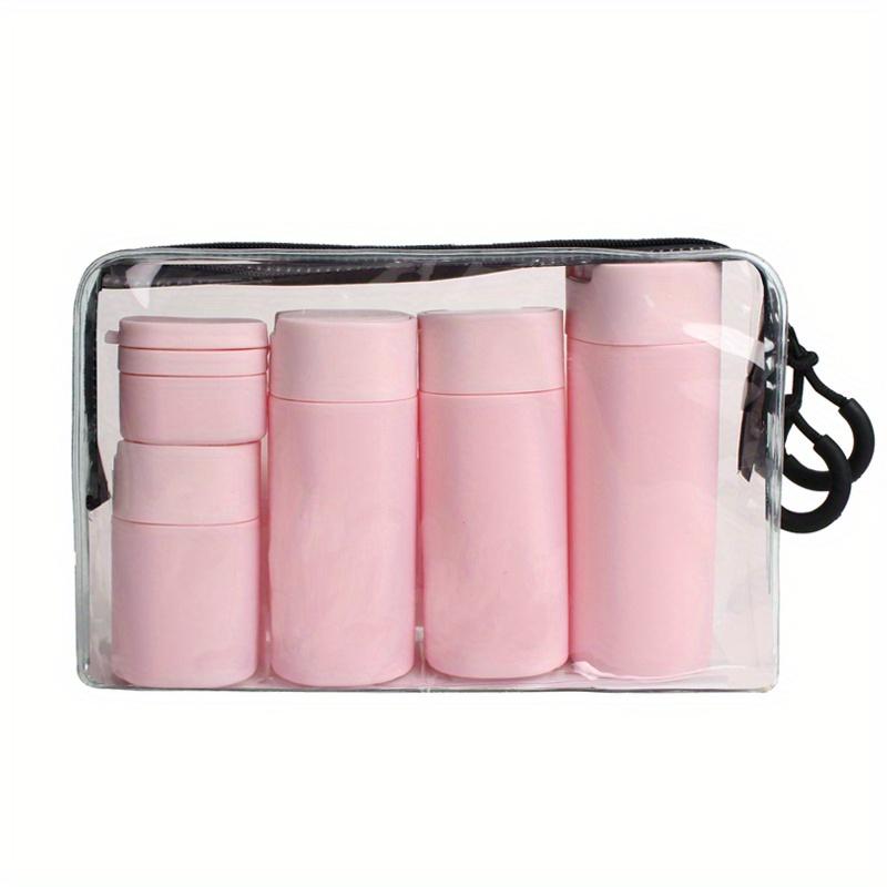 5Pcs/Set PE Cosmetics Bottle Travel Suit Shampoo Bath Gel Empty Bottle Lotion Bottle Face Cream Bottle