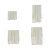 Floral Lace Curtain Filter Sunlight Window Privacy Screen Window Panel Rod Packet Window Curtain for Window Patio Bedroom Yard