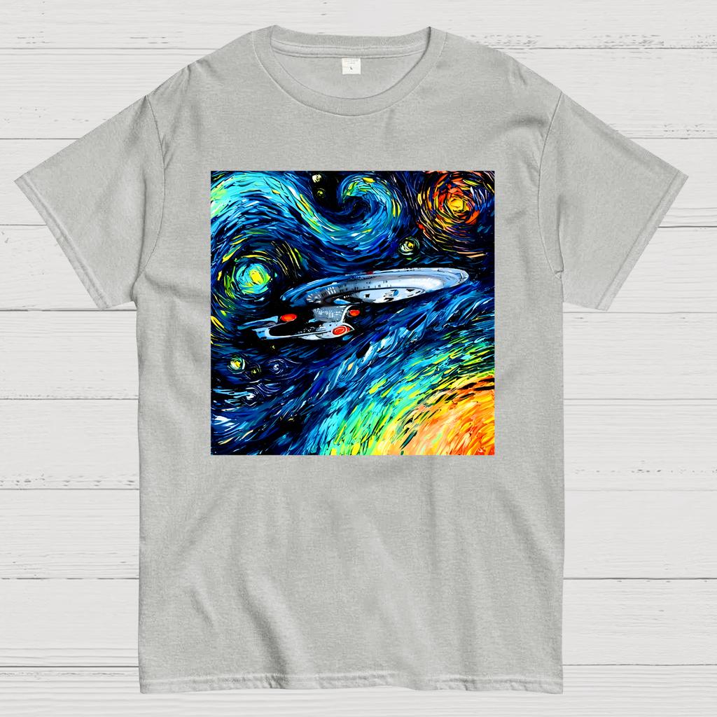 Van Gogh Never Boldly Went Cotton Summer Casual Cool Loose T-Shirt
