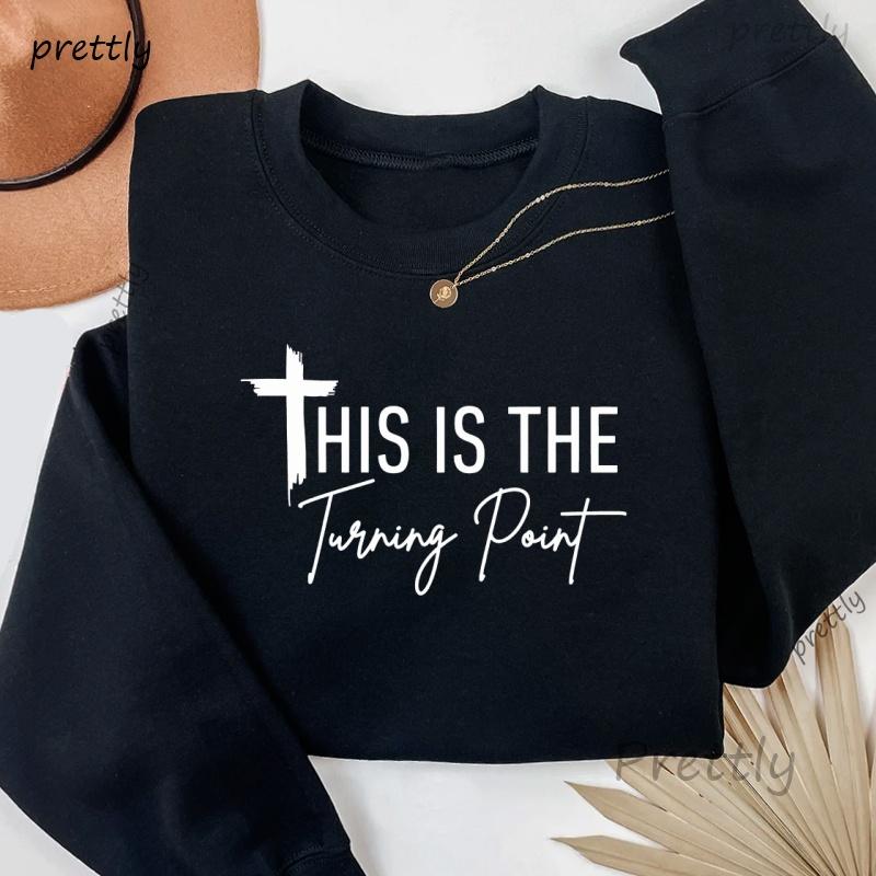 

This Is The Turning Point Charlie Kirk Sweatshirt Freedom Crewneck Sweatshirts Casual Pullover Loose Long Sleeve Hoodies Sweat 4XL