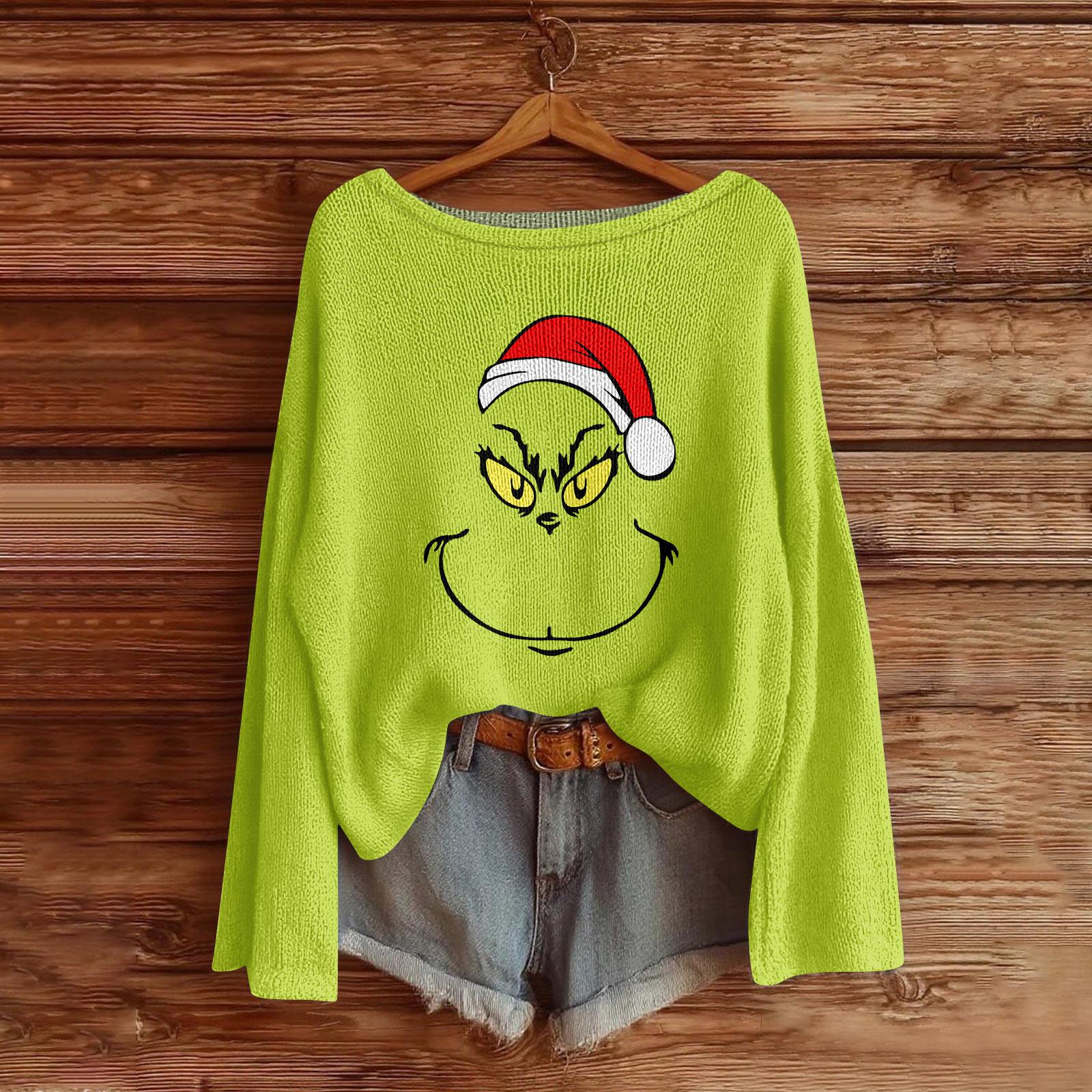 

Женская мода с длинным рукавом, рождественский принт «Снеговик-снежинка», куртка, кардиган XL арбуз красный