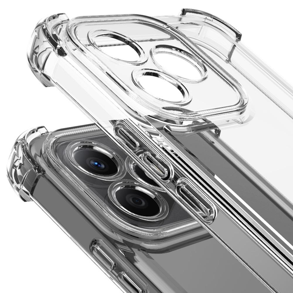 IMAK UX-4 Series For iPhone 15 Plus Case Straight Frame Four Corner Shockproof Clear TPU Cover