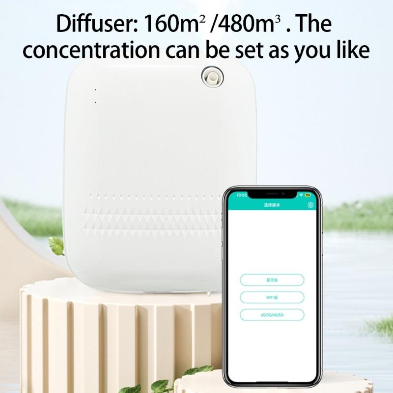 Quiet Essential Oil Diffuser with Blue Tooth Control for Home or Hotel 400ml Scent Air Machine Aromas Diffuser