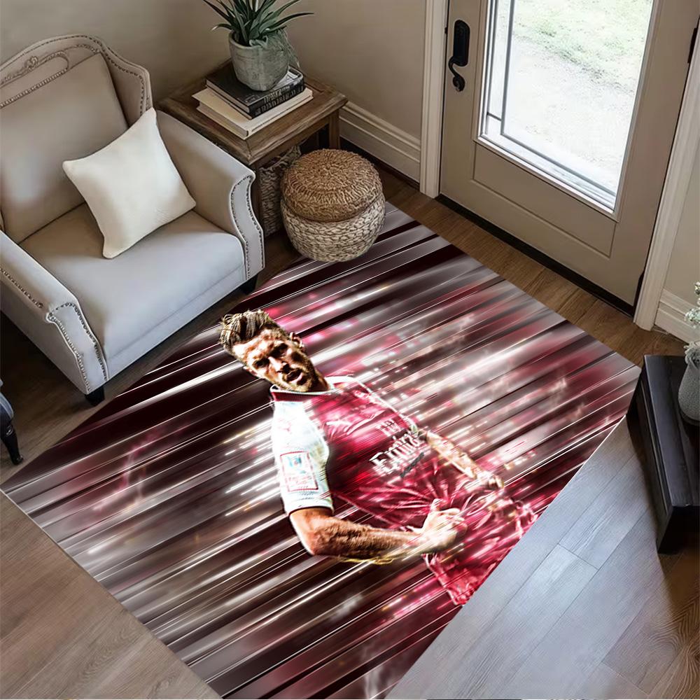 Dynamic Soccer Celebration Floor Rug Office Rug Suitable for Hallway Kitchen Bedrooms Outdoor Anti-slip Rug Anime Office Decor Birthday/Christmas Gift