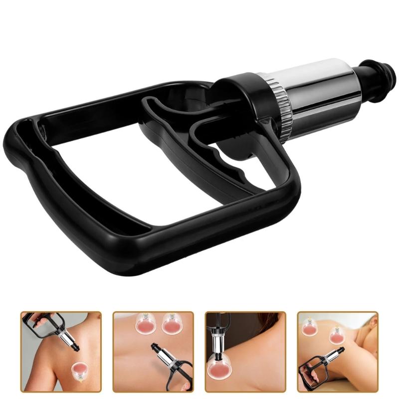 Strong Suction Cup Massagers Cupping Pump For Back Neck And Legs Easy Hand Pump Operation Customizable Intensity