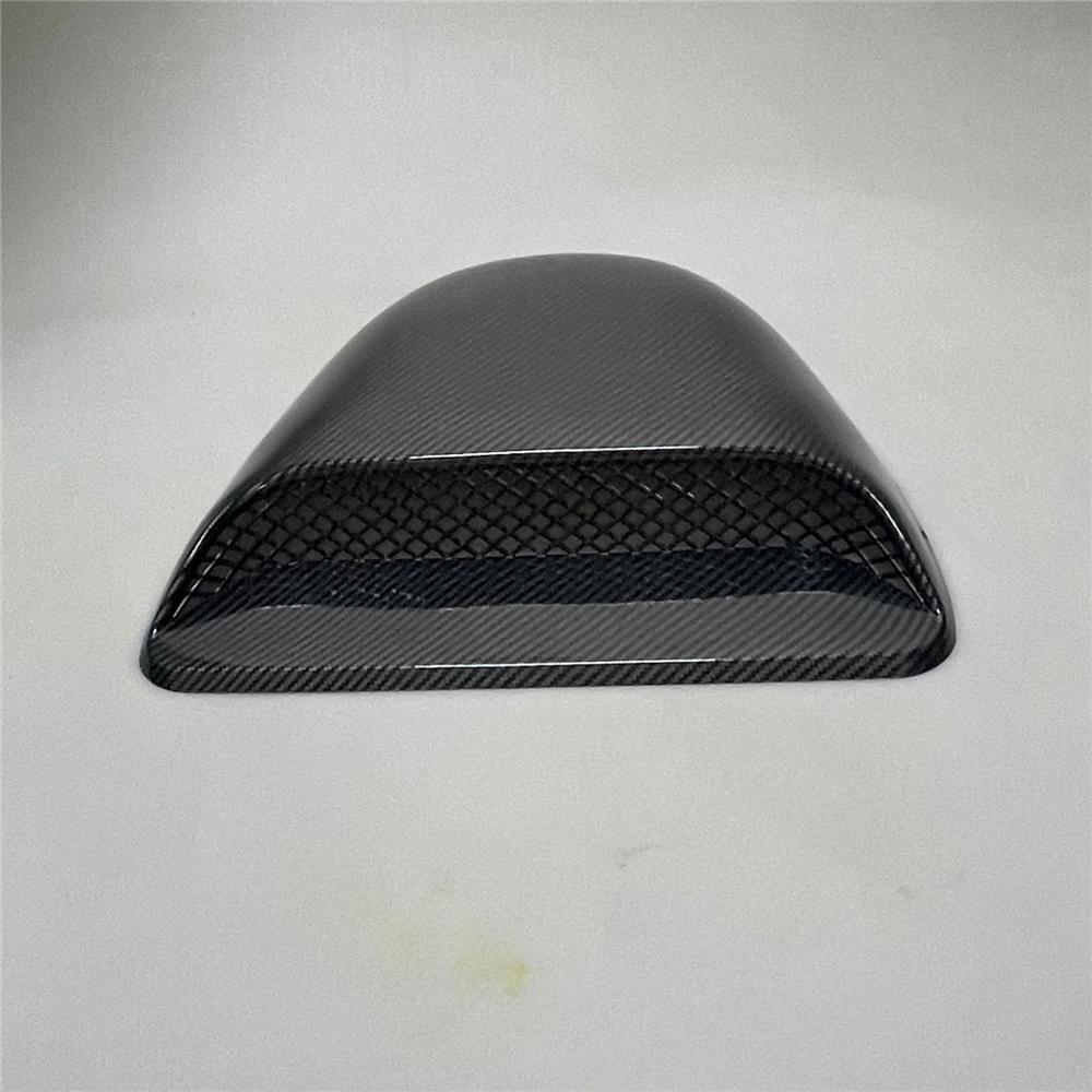 Carbon Fiber Look  ABS Car Air Flow Intake Hood  Scoop Vent Bonnet Decorative Cover Universal