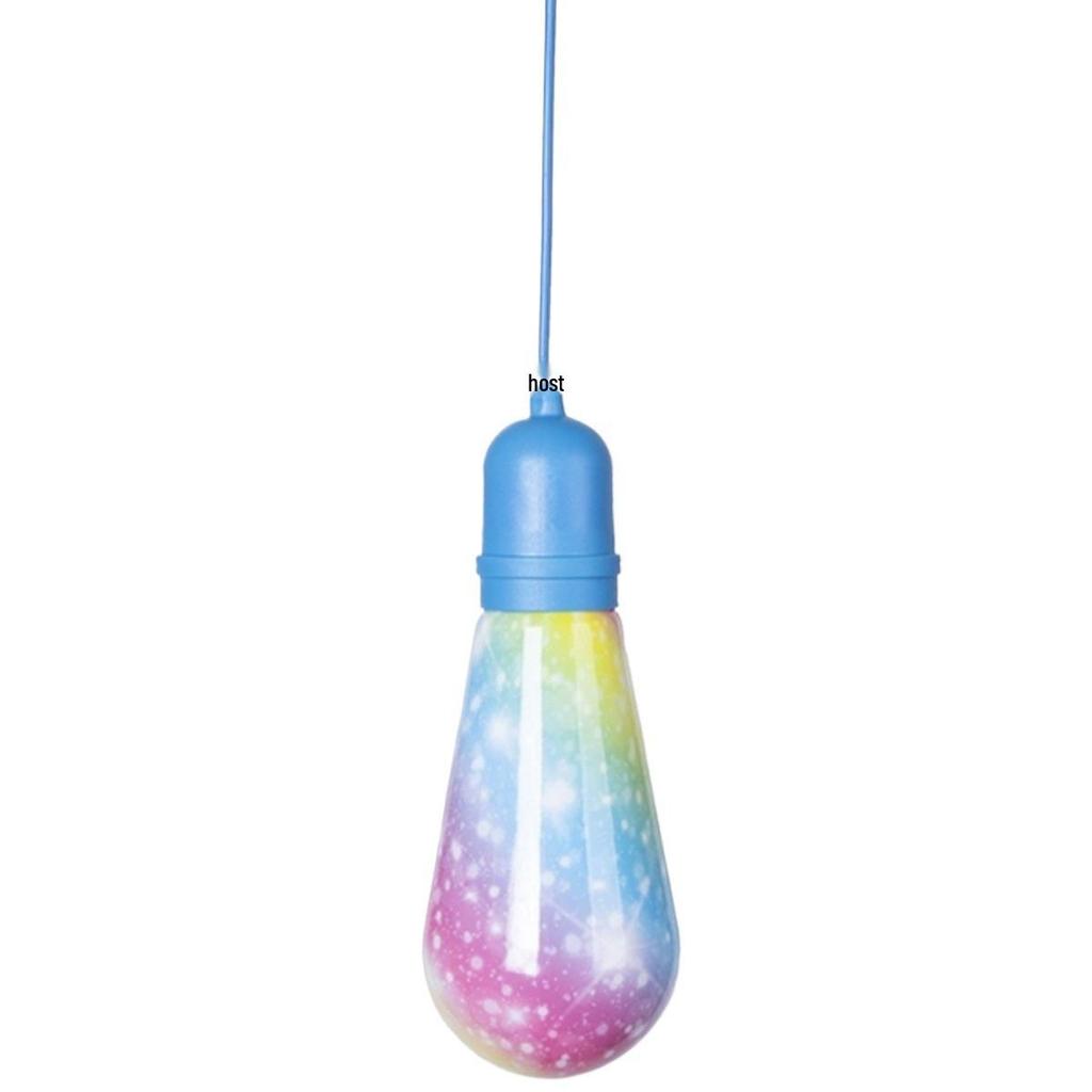 Colorful LED Tree Pendant Light - Glazed Wishing Bottle for Outdoor Festival and Street Decoration