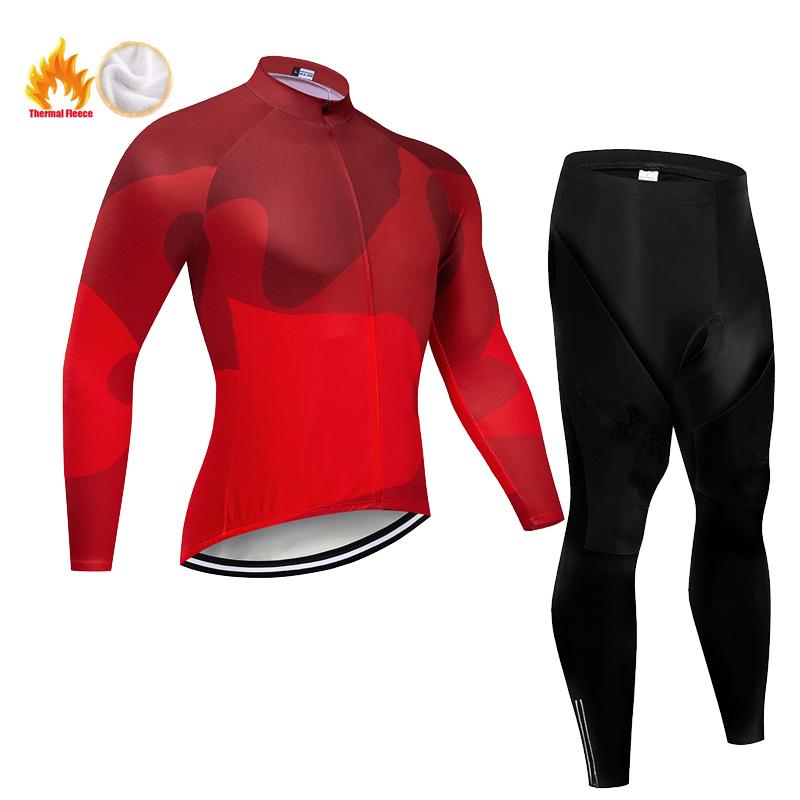 

Fleece Men s Warm Long-sleeved Suit Soad Bike Bicycle Jacket Overalls Riding Suit 2026 Winter Warm Cycling Clothing Set S