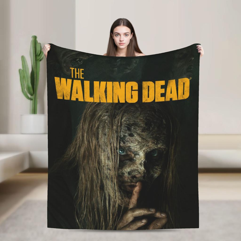 The Walking Dead Blankets Coral Fleece Plush Movie Daryl Dixon Rick Grimes Ultra-Soft Throw Blanket for Home Couch Bed Rug