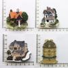 European Countries Villa Fridge Magnets Message Board Magnetic Stickers CHildren Gifts Home Decoration Fridge Stickers